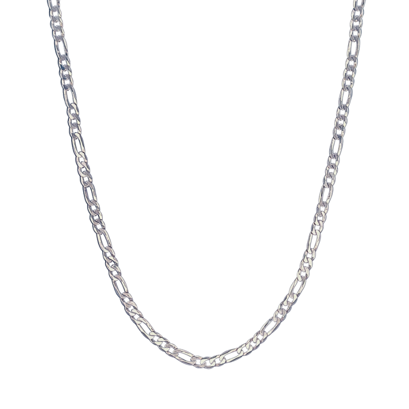 Classic 3x1 Long Necklace 70cm in 925 Sterling Silver