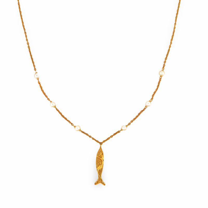 colar-sardinha-pérolas-ouro