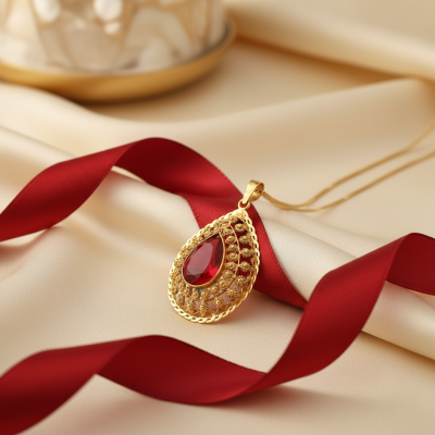 medalha-pedra-vermelha-ouro