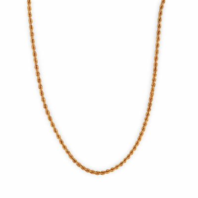 19K Yellow Gold 55cm Rope...