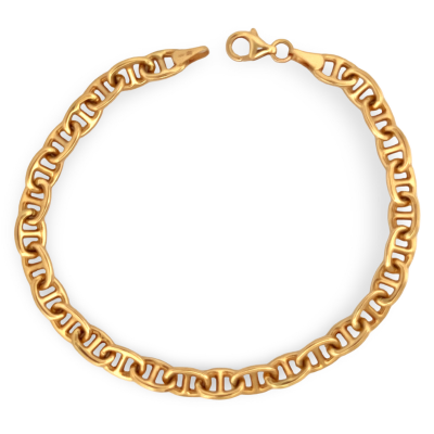 Pulsera Ancla Hueca 7mm en...