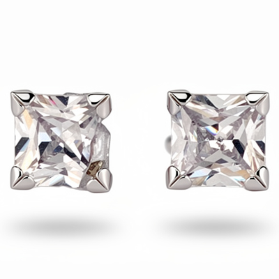 Square Solitaire Earrings...