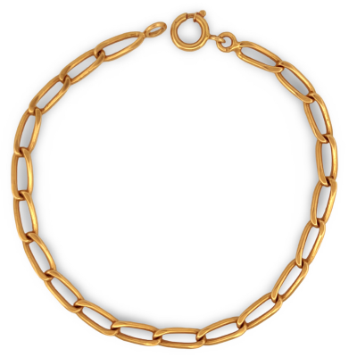 Solid Link Bracelet in 19K...