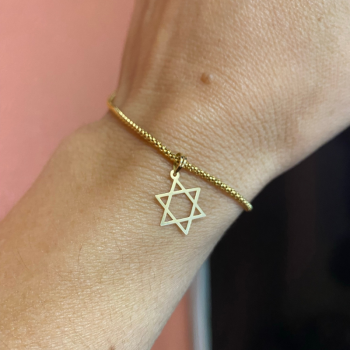 19K Yellow Gold Star of...
