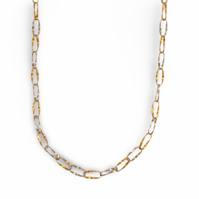 40cm Hammered Link Necklace...