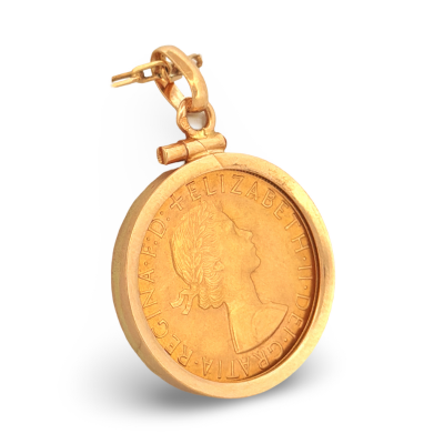 19K Yellow Gold Pendant...