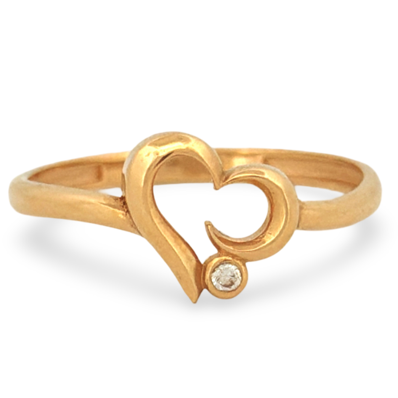 anel-coração-solitário-ouro