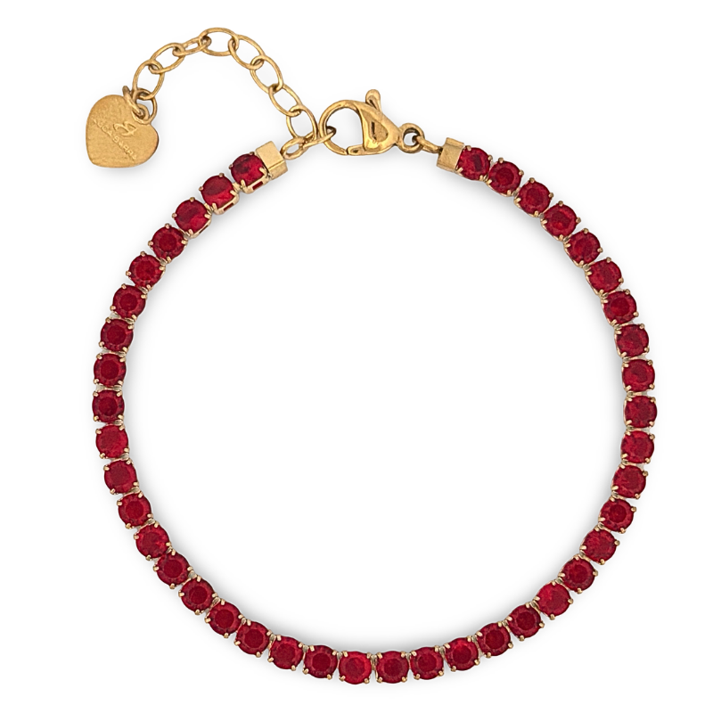 pulseira-aço-cristais-vermelhos