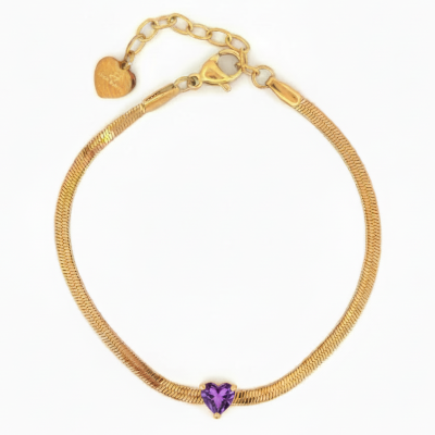 pulseira-aço-coração-lilás
