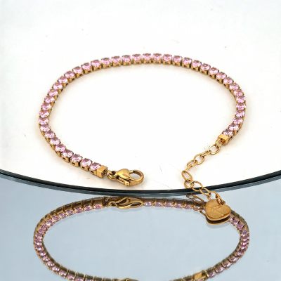pulseira-aço-cristais-rosa