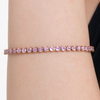 pulseira-aço-cristais-rosa