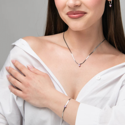 pulseira-coração-rosa