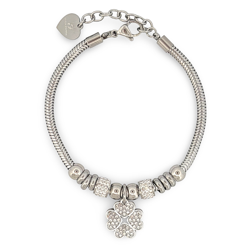 pulseira-aço-trevo-pedras