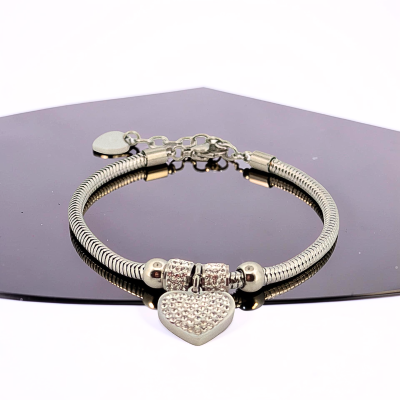 pulseira-aço-coração-pedras