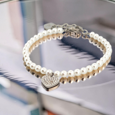 pulseira-aço-pérolas