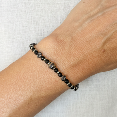 pulseira-ágata-preta-aço