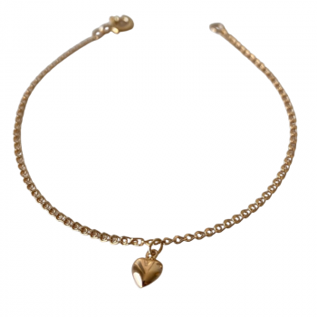 19.2ct Gold Heart Bracelet...