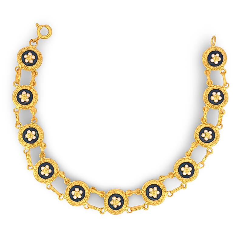 pulseira-caramujos-prata-dourada