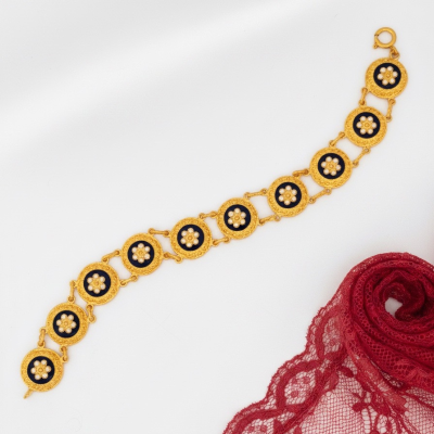 pulseira-caramujos-dourada