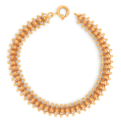 pulseira-flores-ouro