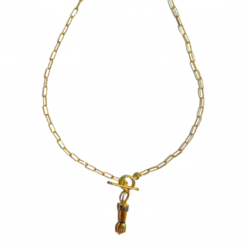 Gold Plated Silver Chain with Fig Pendant