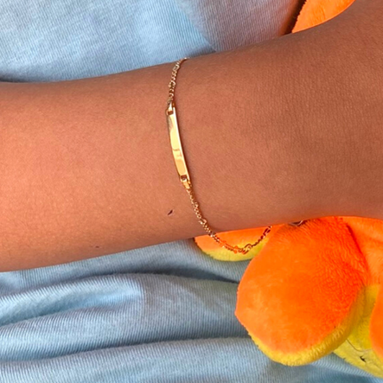 pulseira infantil pétalas