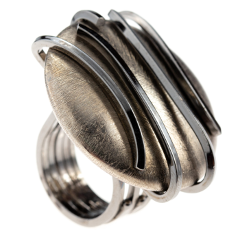 925 Silver Round Cookie Ring