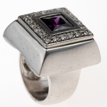 Purple Table Ring 925...