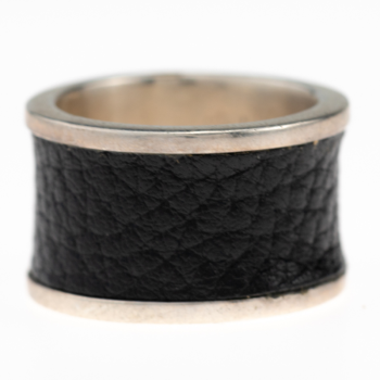 Black Leather Wedding Ring...