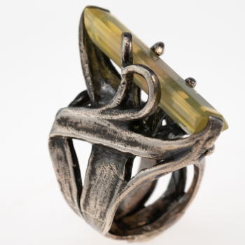 Gothic Ring 925 Silver 35mm...