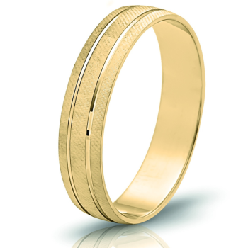 19.2ct Yellow Gold 2-Stripe...