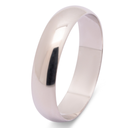 aliança5mm ouro branco