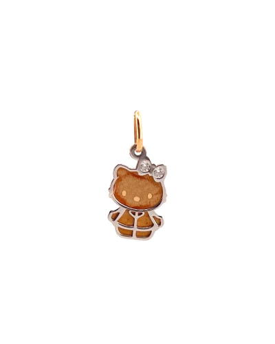 medalha hello kitty ouro