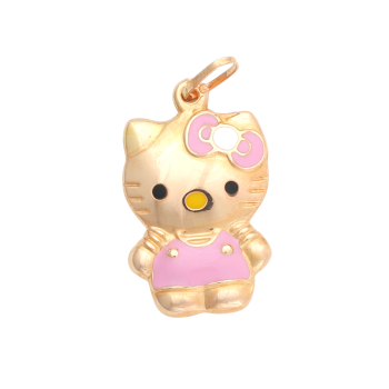 19K Yellow Gold Hello Kitty...