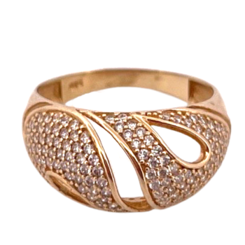 9K Gold Round Open Ring