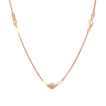 19.2ct Gold Sunflower Necklace