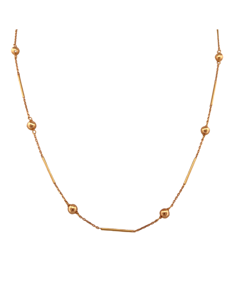 colar bolinhas ouro
