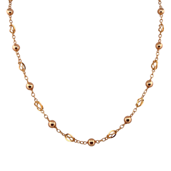 19.2ct Gold 5mm Ball Necklace