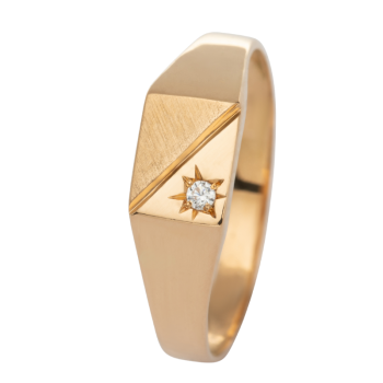 19K Solid Yellow Gold Star...