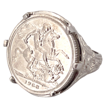 Dom João Coin Replica Pound Ring in 925 Silver