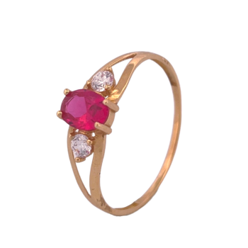 Infinity Ring Pink Stone in...