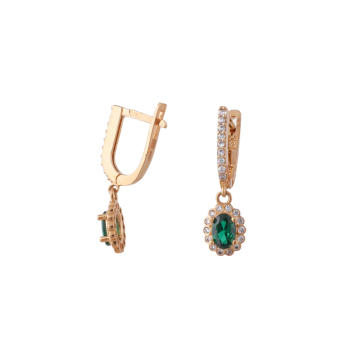 Emerald Green Drop Earrings...