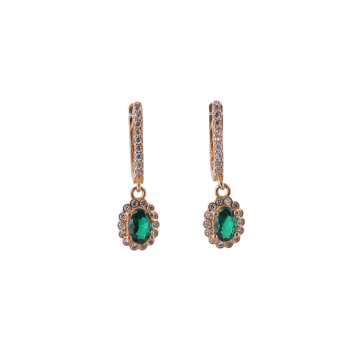 Emerald Green Drop Earrings...