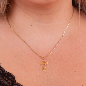 Embroidered Cross 23mm 19K...