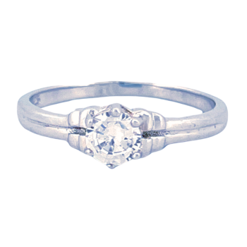Anete Solitaire Ring in...
