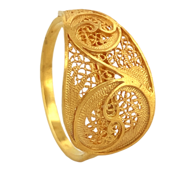 Filigree Drop Ring in 925...