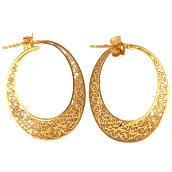 Physalis Gold Hoops 30mm...