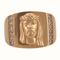 Face of Christ Ring 19K...