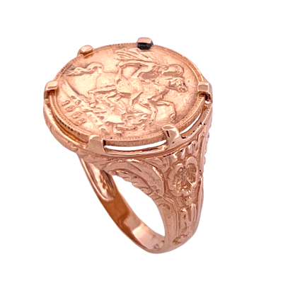 Anillo Moneda en Oro...