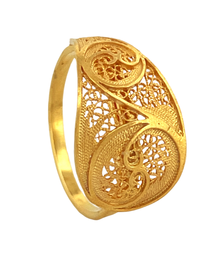 Filigree Drop Ring in 925...